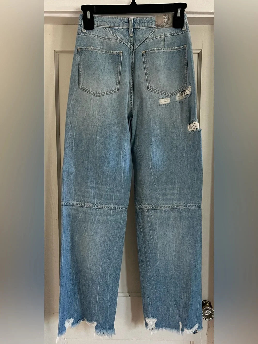 Free People We The Free CRVY Lesson Learned Straight-Leg Jeans Size 28 NWOT